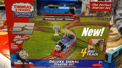 Thomas And Friends Trackmaster Deluxe Signal Startet Set 4 Way Track Youtube