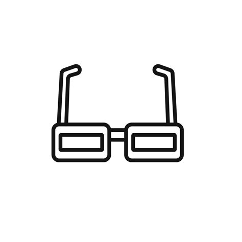 3d Glasses Icon Logo Sign Outline 47567057 Vector Art At Vecteezy