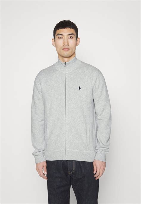 Polo Ralph Lauren Long Sleeve Full Zip Cardigan Uniform Grey