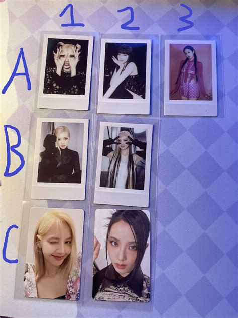 Official BLACKPINK Born Pink Photocards Polaroids Etsy