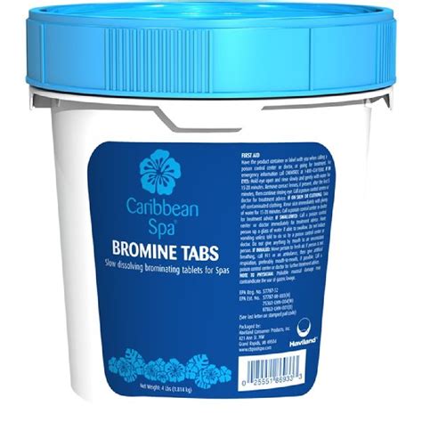 Caribbean Spa LB Bromine Slow Dissolving Hot Tub Tablets For Spas Inch Tabs Walmart