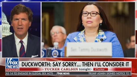 Tucker Carlson calls Sen. Tammy Duckworth a 'moron' and a 'coward'