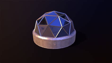 3d Model Lunar Base Vr Ar Low Poly Cgtrader