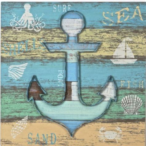 Longshore Tides Wood/Metal Anchor Wall Décor | Wayfair