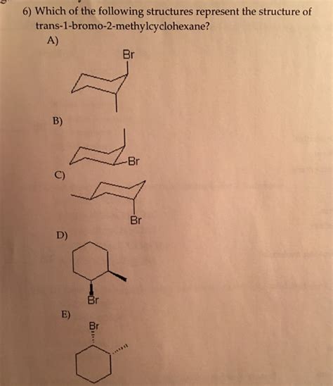 Solved: Which Of The Following Structures Represent The St... | Chegg.com