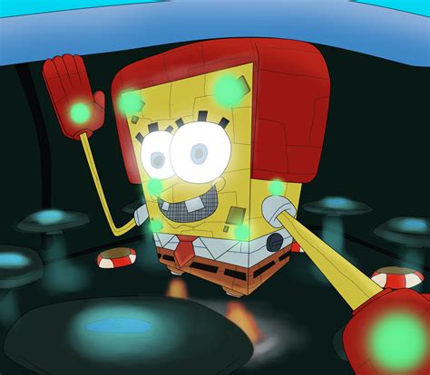 Boss Theme Artjam Robot Spongebob By Yingyangheart On Deviantart