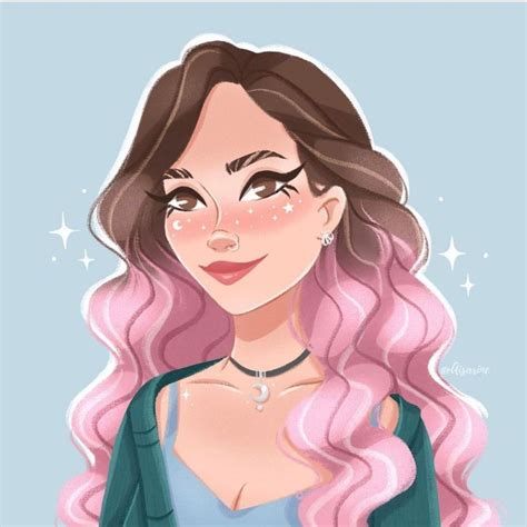 Custom Portrait In Disney Style Custom Cartoon Portrait For Women And