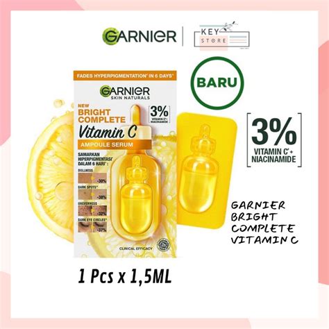 Jual Garnier Bright Complete Vitamin C Ampoule Serum 1 5ML Shopee