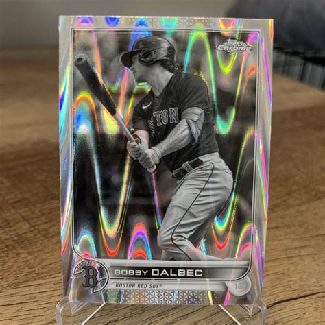 2022 Topps Chrome Sonic Bobby Dalbec Black White Raywave 51 Boston