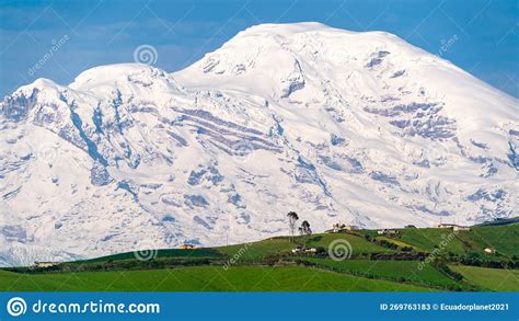 Chimborazo Volcano in Highest and Closest Tt the Sun Stock Image ...