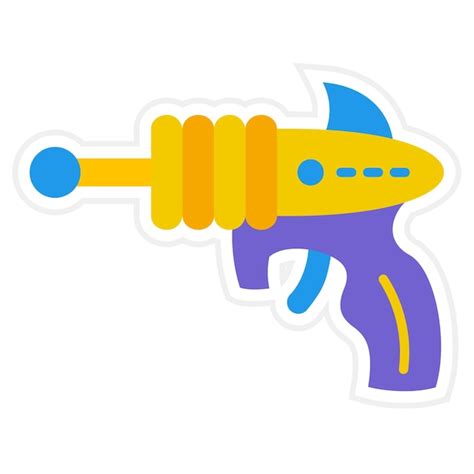 El Icono De La Pistola Espacial Vector Premium