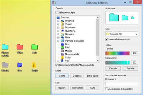 Cambiare Colore E Stile Alle Cartelle Windows Con Rainbow Folders