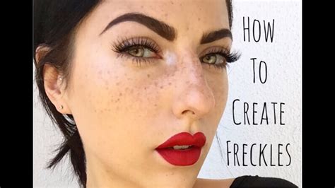 How To Add Freckles With Makeup Saubhaya Makeup