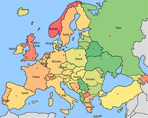 Juegos de Geografía Juego de Localiza estas capitales de Europa