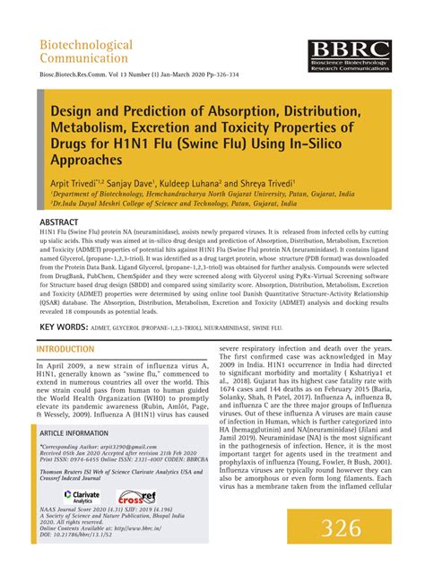 PDF Design And Prediction Of Absorption Distribution Metabolism