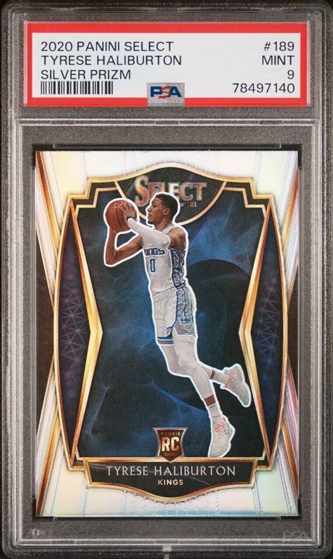 Panini Select Tyrese Halliburton Silver Prizm Premier Level Psa