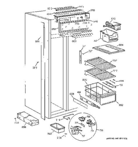 Ge Monogram 48 Refrigerator Parts Diagram