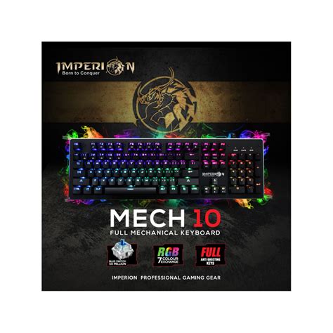 Imperion Mech Led Mechanical Usb Gaming Keyboard Kg M R