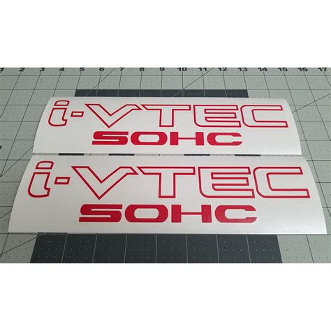 2x I VTEC SOHC 10 X 2 5 Vinyl Decal Sticker For Honda Accord