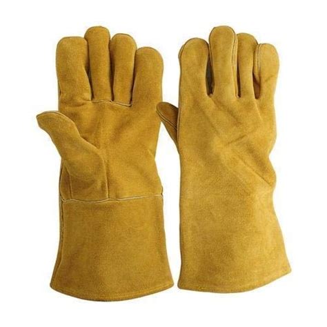 RBGIIT Industrial Heavy Duty Welding Leather Gloves With Inner Lining