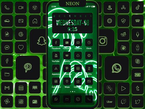 Green Neon App Icons By Osama Yousuf On Dribbble Atelier Yuwa Ciao Jp