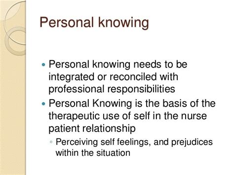 Nursings Fundamental Patterns Of Knowing