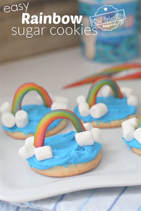 Rainbow Sugar Cookies Easy Kid Friendly Things To Do