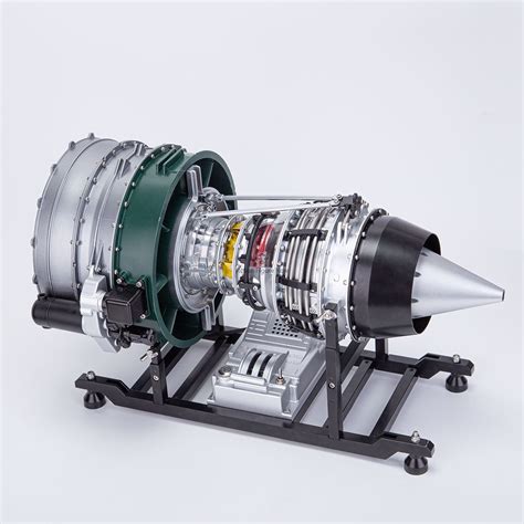 TECHING DIY Turbofan Jet Engine Model Kit 1 10 Scale Full Metal Dual