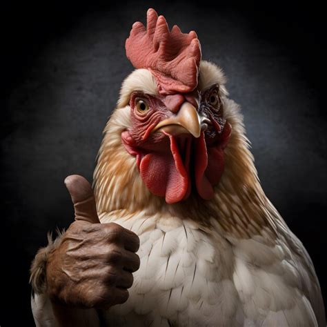 Premium Photo Chicken Thumbs Up