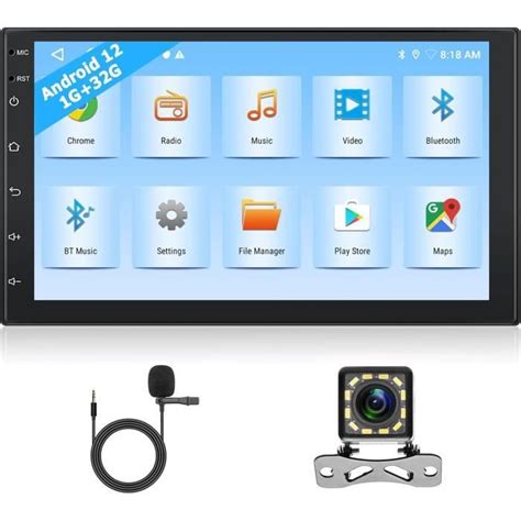 Autoradio Din Android Avec Navigation Gps Et Bluetooth Cran