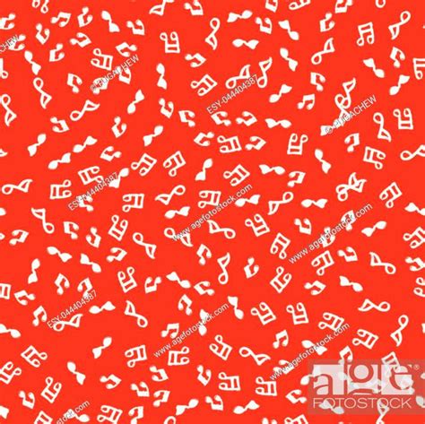 Abstract Music Notes Seamless Pattern Background Vector Musical Illustration Melody Decoration