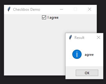 Checkbox Tkinter Python