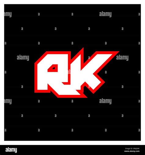 Rk Logo Design Initial Rk Letter Design With Sci Fi Style Rk Logo For