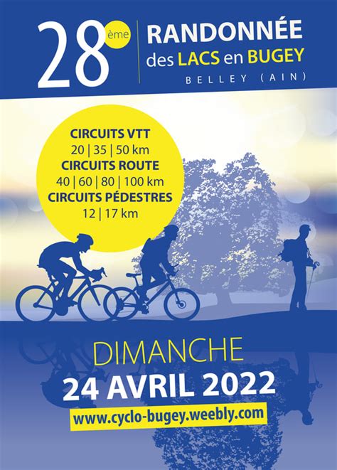 Dimanche Avril Randonn E Des Lacs Belley Valromey Cyclo