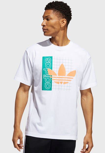 Polera Adidas Originals Grid Tref Tee Blanco Calce Regular Compra