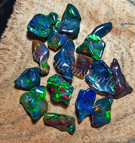 Outstanding Natural Black Ethiopian Opal Polish Rough 25 Etsy