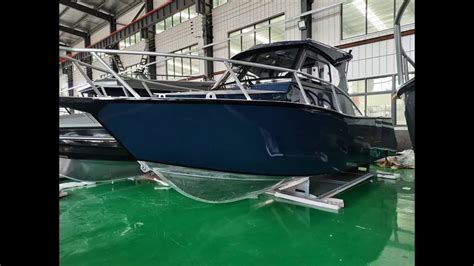 High Speed M Profisher Aluminum Fishing Boat With Big Cuddy Cabin