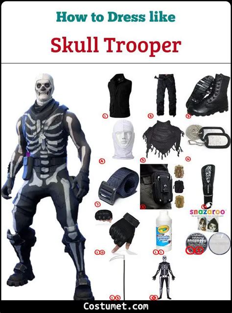 Skull Trooper Fortnite Costume For Halloween