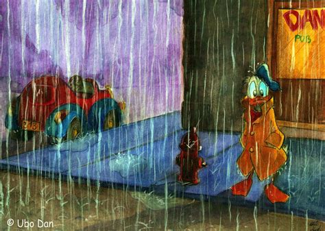 Donald In The Rain By Ubodan On Deviantart