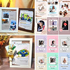 Jual Bingkai Foto Aesthetic Kado Custom Wisuda Aesthetic Frame Custom