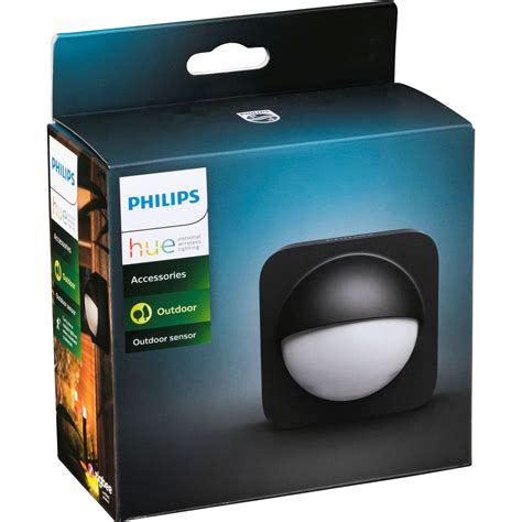 Hue Motion Detector Sensor Outdoor Black Philips Smart Living