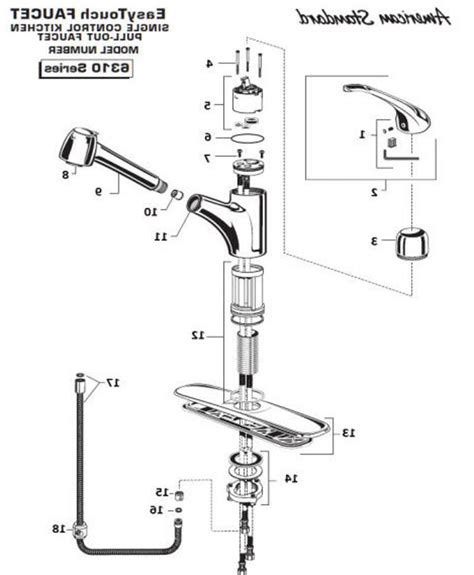 Moen Single Lever Kitchen Faucet Parts Diagram Moen 7400 Fau