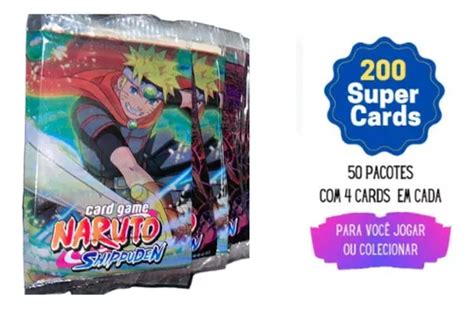 Kit Pacotinhos Cards Naruto Shippuden Bater Bafo Mercadolivre