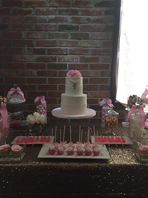 Pink Gold And Gorgeous Baptism Party Ideas Photo Of Catch My