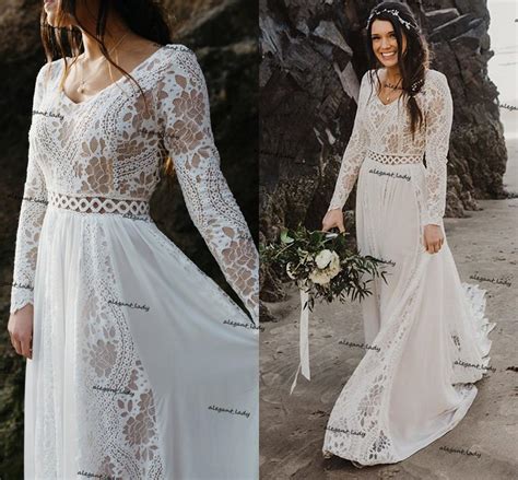 Hippie Beach Wedding Dress