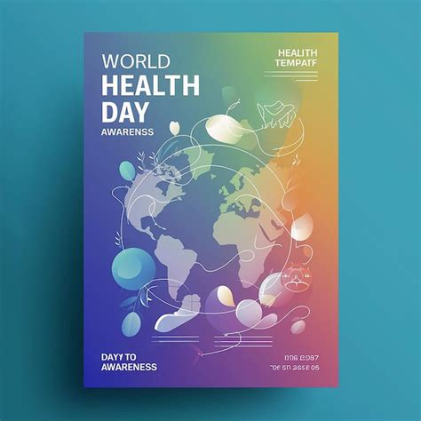 Premium Vector Global Health Day Awareness Vector Poster Template