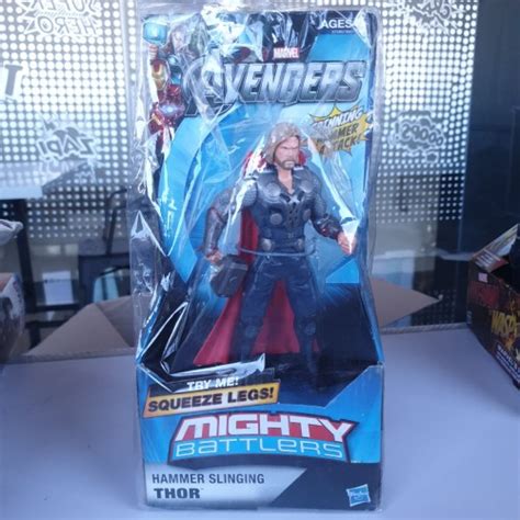 Jual Hasbro Mighty Battlers Hammer Slinging Thor Kota Surabaya