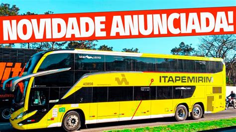 Nova ITAPEMIRIM Anuncia Novidades YouTube