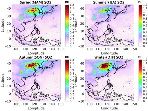 Satellite Derived Correlation Of So No And Aerosol Optical Depth