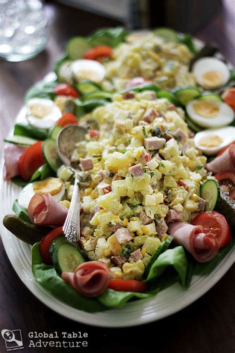 Dutch Potato Salad Huzarensalade Global Table Adventure